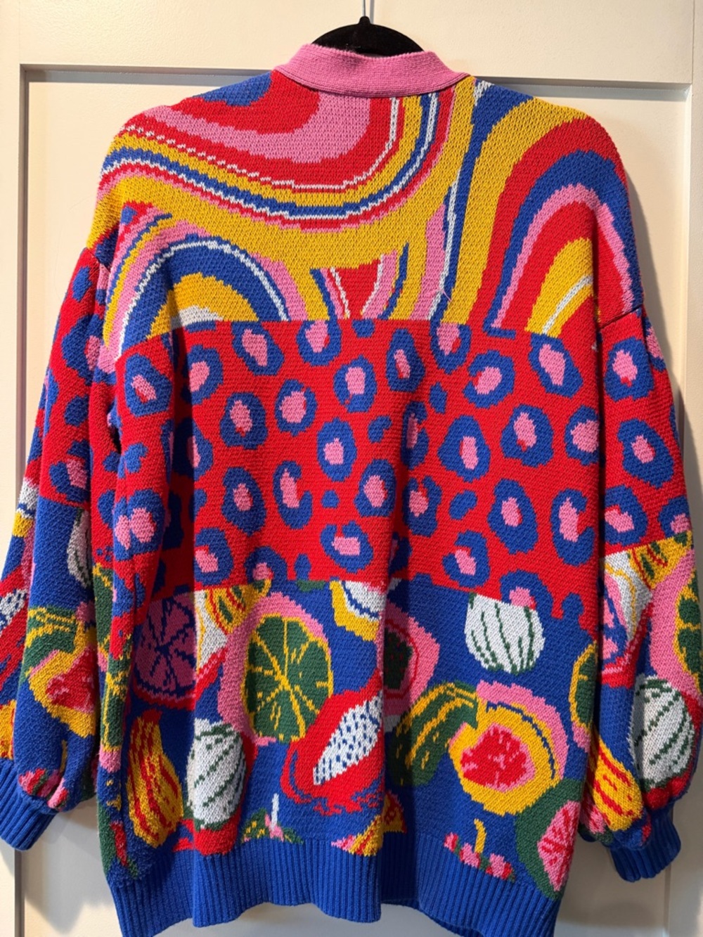 Farm Rio Mixed Prints Knit Cardigan - Picture 4 of 5